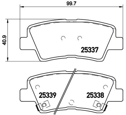 Колодки тормозные дисковые BREMBO P30067X