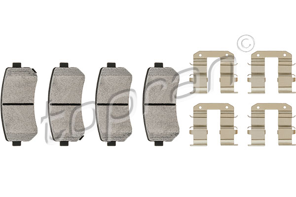 Set brake pads HANS PRIES/TOPRAN 820280