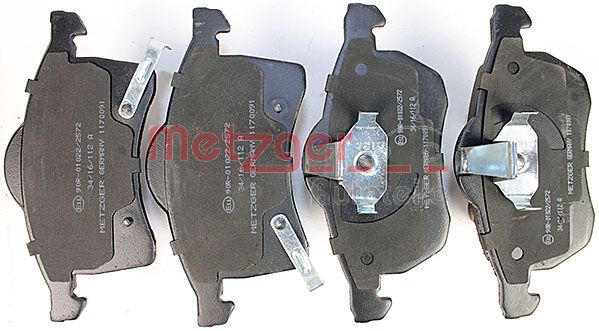 Колодки тормозные дисковые METZGER 1170091