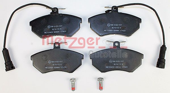Колодки тормозные дисковые METZGER 1170623