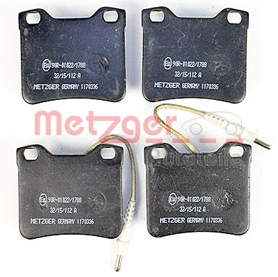 Колодки тормозные дисковые METZGER 1170336