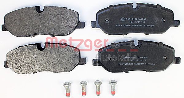 Колодки тормозные дисковые METZGER 1170668