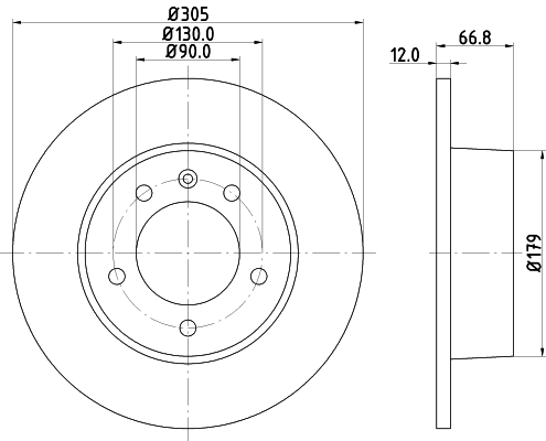 Диск тормозной HELLA/BEHR/PAGID 8DD355108291