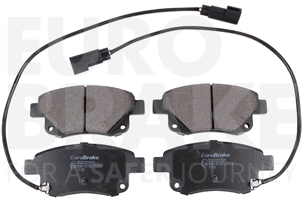 Тормозные колодки дисковые задние EUROBRAKE 5502222565