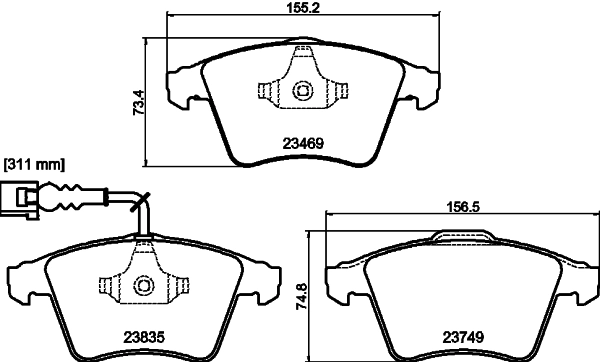 1627869 HELLA/BEHR/PAGID T2312
