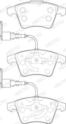 Колодки тормозные дисковые NECTO FD7205A