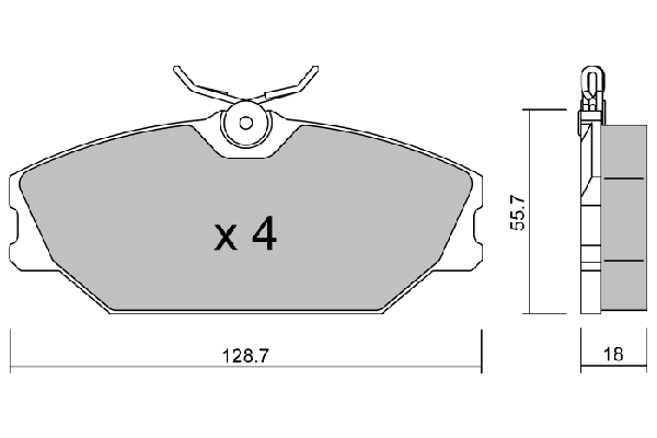 Комплект колодок дисковых AISIN BPRE1013