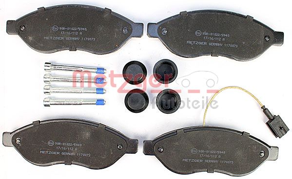 Колодки тормозные дисковые METZGER 1170073