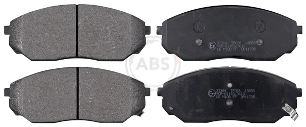 Колодки тормозные дисковые A.B.S. 37364