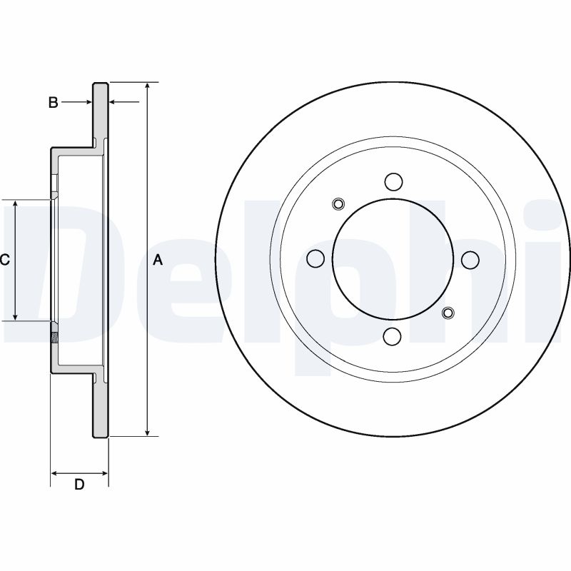 Диск тормозной DELPHI BG3203