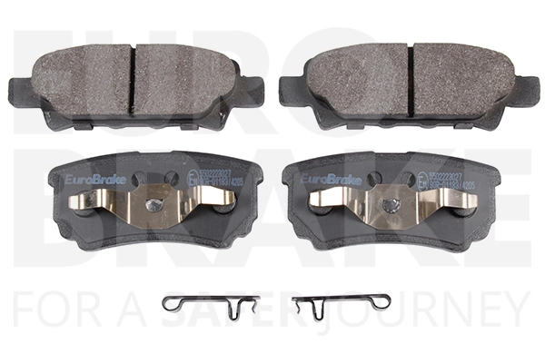 Тормозные колодки дисковые задние EUROBRAKE 5502223027