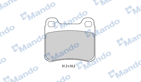 Колодки тормозные дисковые MANDO MBF015066