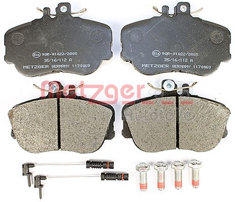 Колодки тормозные дисковые METZGER 1170069