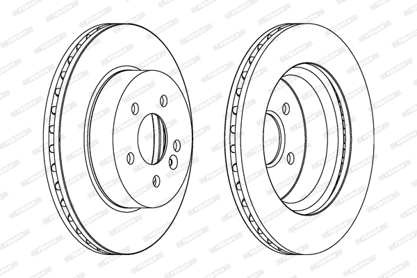 Диск тормозной FERODO DDF1036