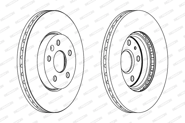 Диск тормозной FERODO DDF1722C