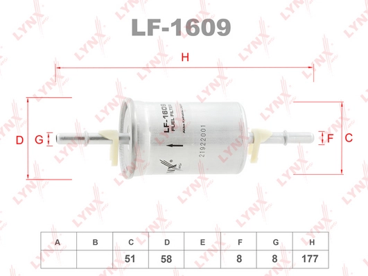 Фильтр LYNXAUTO LF-1609