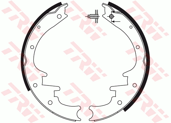 Колодки тормозные барабанные TRW GS8495
