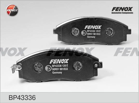 Колодки тормозные дисковые FENOX BP43336