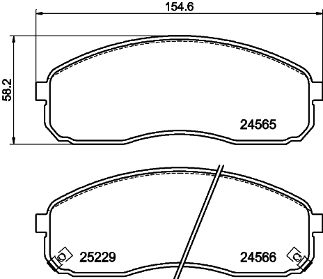 Колодки тормозные дисковые HELLA/BEHR/PAGID T2081