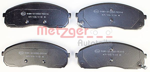 Колодки тормозные дисковые METZGER 1170670