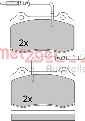 Колодки тормозные дисковые METZGER 1170399