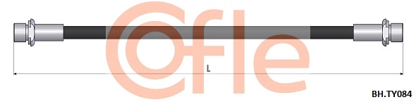 Шланг тормозной COFLE 92.BH.TY084