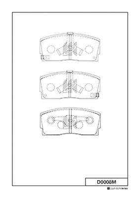 Колодки тормозные дисковые MK KASHIYAMA D0008M