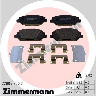 Запчасть ZIMMERMANN 22804.200.2