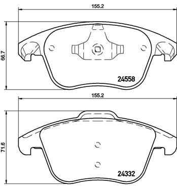 Колодки тормозные дисковые BREMBO P61117X