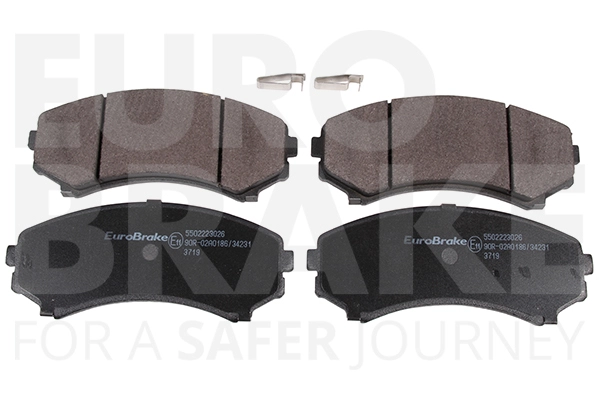 Тормозные колодки дисковые передние EUROBRAKE 5502223026