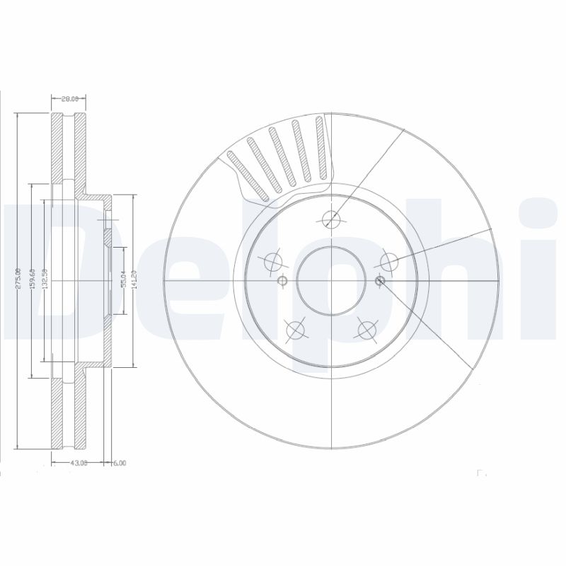 Диск тормозной DELPHI BG3189