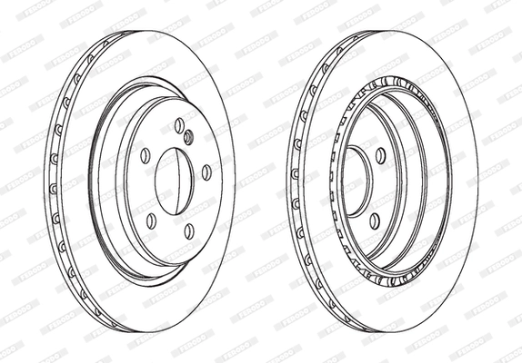 Диск тормозной FERODO DDF1457C