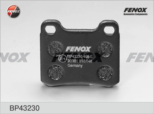 Колодки тормозные дисковые FENOX BP43230
