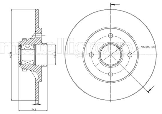 Диск тормозной CIFAM 800-516