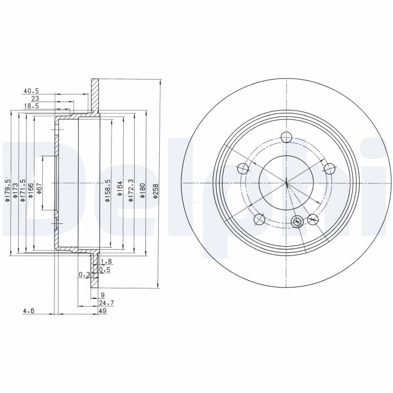Диск тормозной DELPHI BG2761