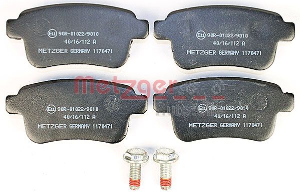 Колодки тормозные дисковые METZGER 1170471