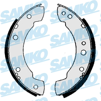 Колодки тормозные барабанные SAMKO 81210