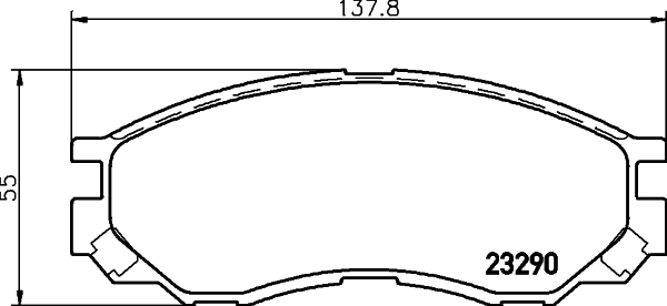 Колодки тормозные дисковые HELLA/BEHR/PAGID 8DB355017271