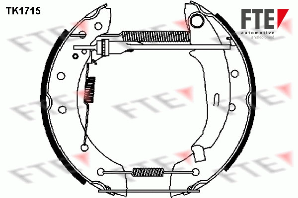 Комплект тормозных колодок FTE TK1715