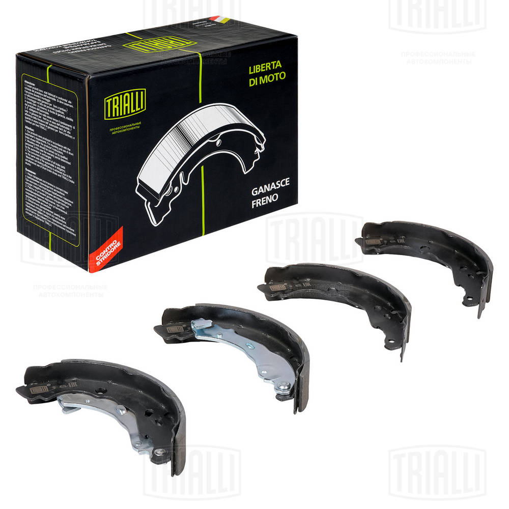 Колодка trialli для а/м peugeot 1007 (05-)/citroen c2 (03-)/c3 (02-) барабан зад 203x37 gf 4576 TRIALLI GF4576