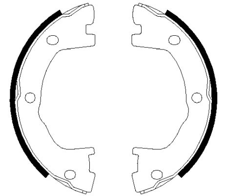 Колодки тормозные барабанные HELLA/BEHR/PAGID 8DA355050501