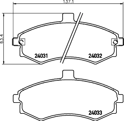 Колодки тормозные дисковые HELLA/BEHR/PAGID 8DB355010481
