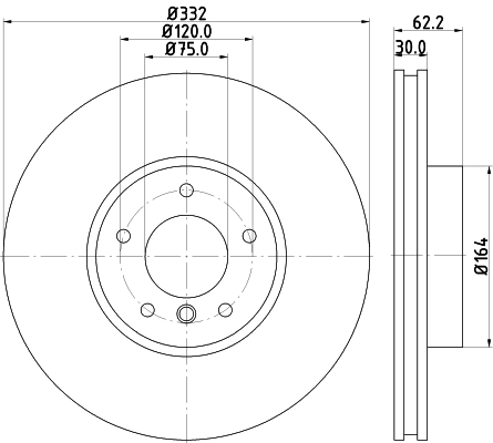 Диск тормозной MINTEX MDC2329