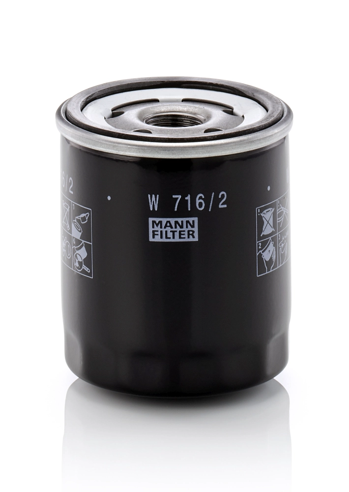 Фильтр масляный MANN-FILTER W716/2