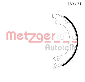 Колодки тормозные METZGER MG 127