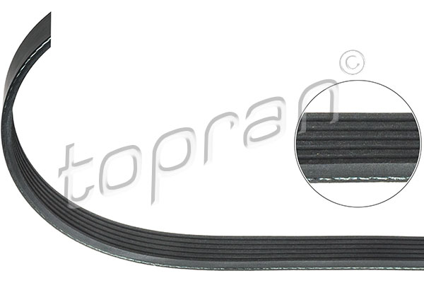 Ribbed v-belt HANS PRIES/TOPRAN 101603
