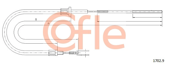 Трос сцепления COFLE 92.1702.9