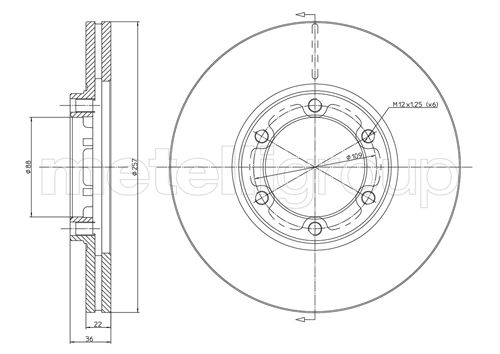 Диск тормозной CIFAM 800-351