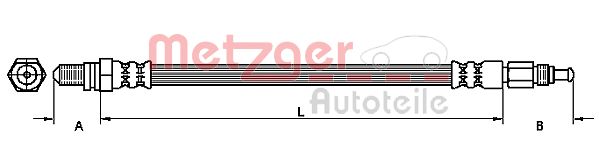 Шланг тормозной METZGER 4110146