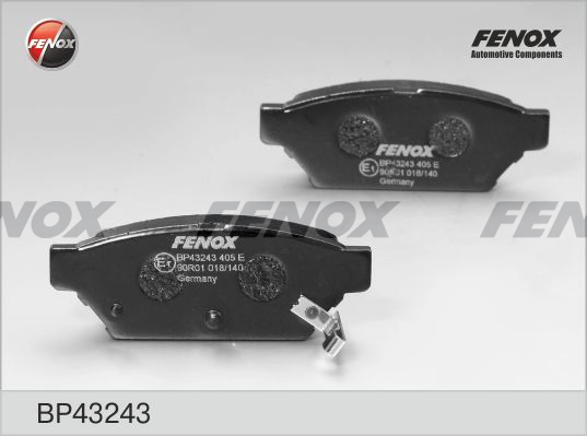 Колодки тормозные дисковые FENOX BP43243